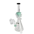 БОНГ BLACK LEAF OIL SLIT DIFFUSER + SPIRAL JADE 20 18 81 